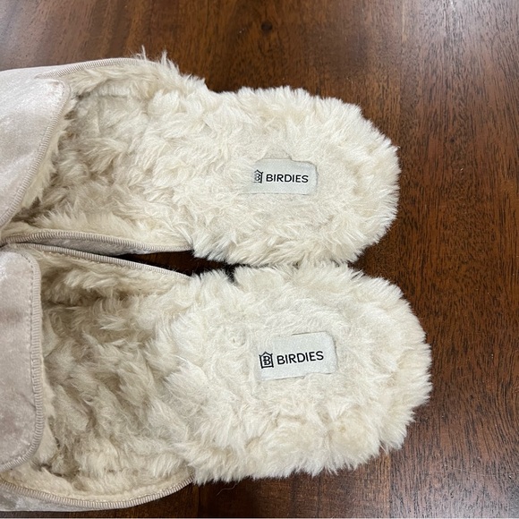 Birdies The Phoebe Cream Faux Fur Slip On Slide Mule Size 8.5 - Picture 4 of 11